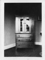 SA0608 - Unidentified cupboard with drawers., Winterthur Shaker Photograph and Post Card Collection 1851 to 1921c